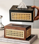 Rattan Tissue Box Cover — Uncategorized