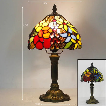 Old World Glow — European Retro Art Glass LED Desk Lamp