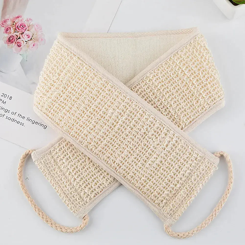 The Deep Clean — Sisal Back Scrubber Belt for Shower Exfoliation Jonine’s Corner