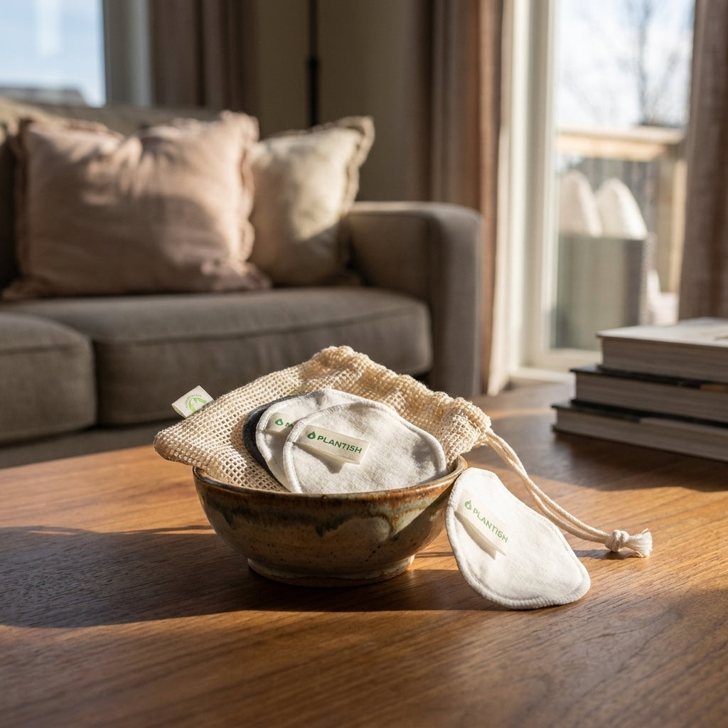 Soft &amp; Gentle Reusable Cotton Rounds for a Sustainable Beauty Routine | Reusable Cotton Rounds - Eco-Friendly &amp; Gentle