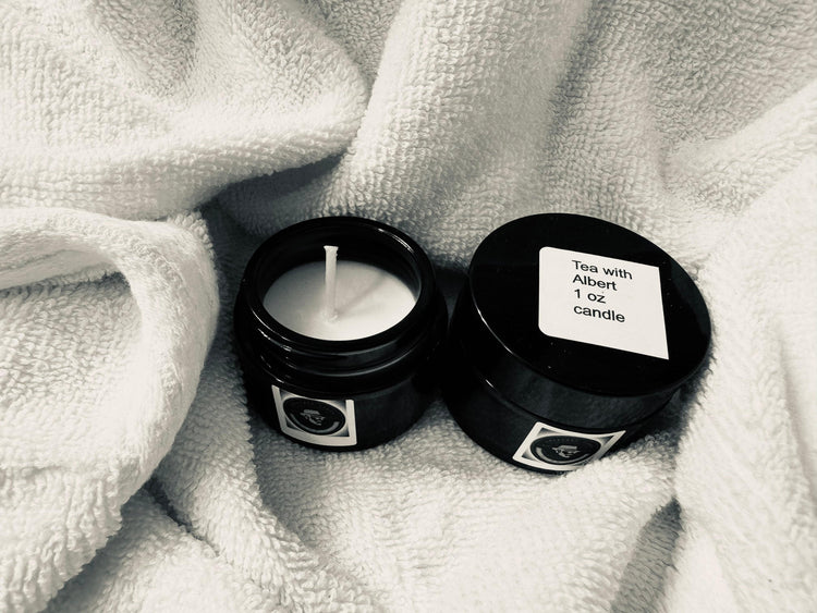 Tea with Albert Candle-1