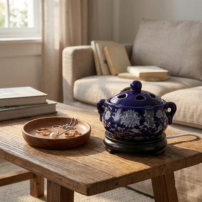 The Ritual Burner — Electric Ceramic Incense &amp; Essential Oil Warmer with Timer | The Ritual Burner - Electric Ceramic Incense