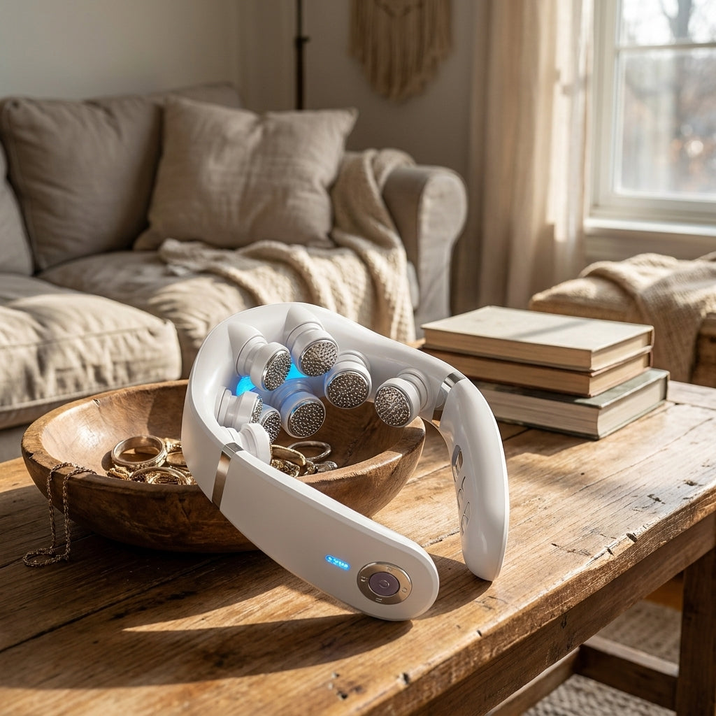 The Tension Release — 8D Electric Pulse Neck &amp; Shoulder Massager with Heat | The Tension Release-8D Electric Neck Massager with Heat