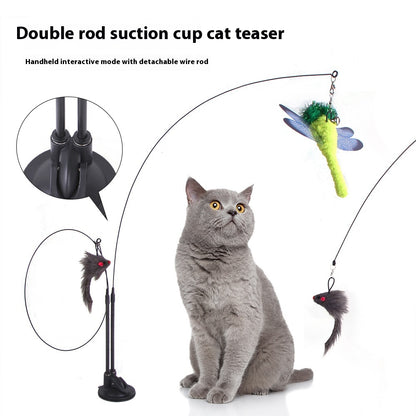 Cat Suction Cup Teaser Toy — Interactive Self-Play Toy for Cats