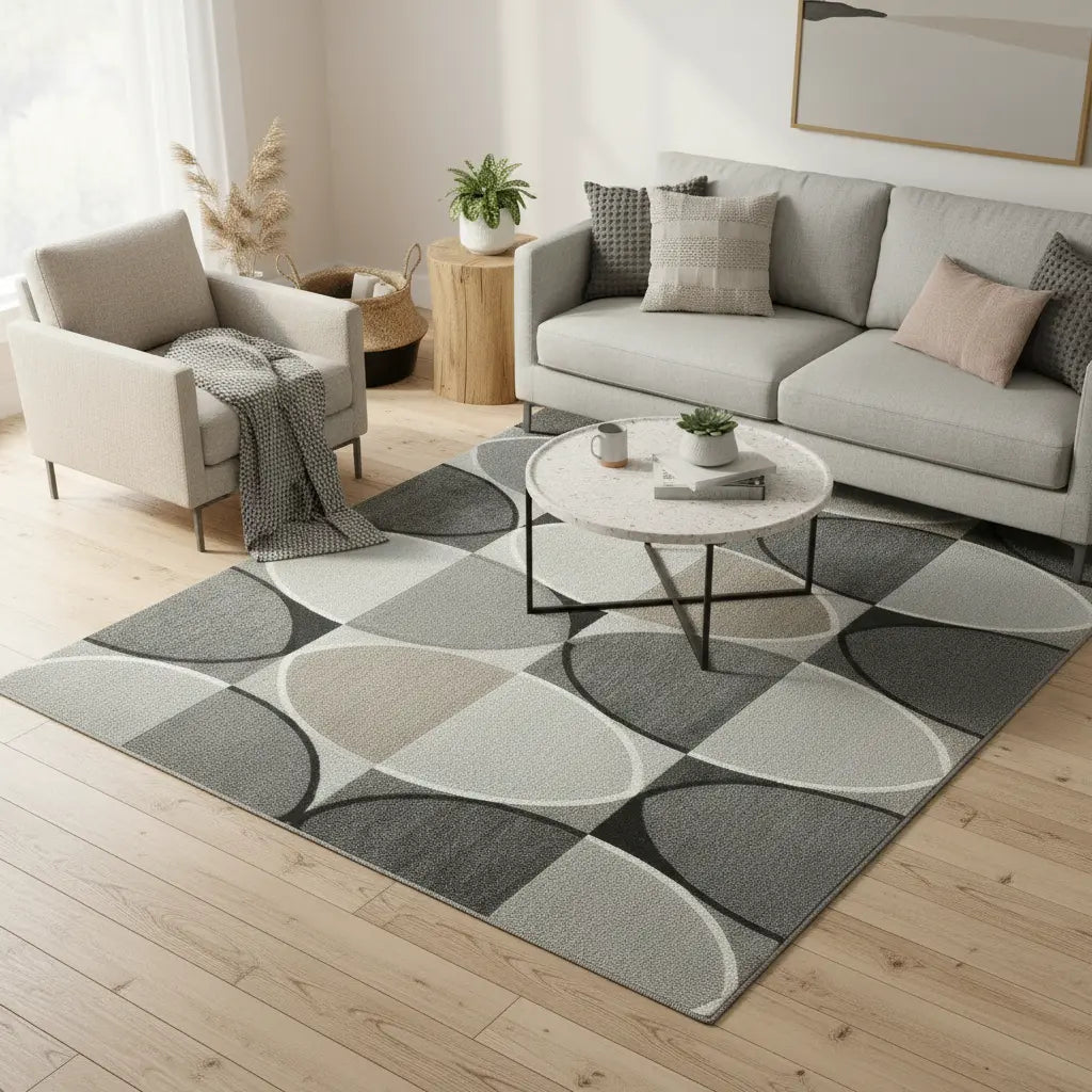 Abstract Circles Rug