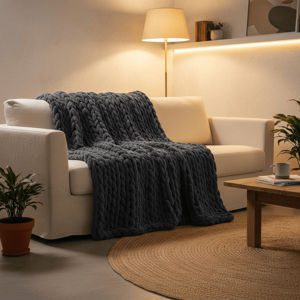 All-Season Comfy Calming Blanket — 500GSM Breathable Soft Throw