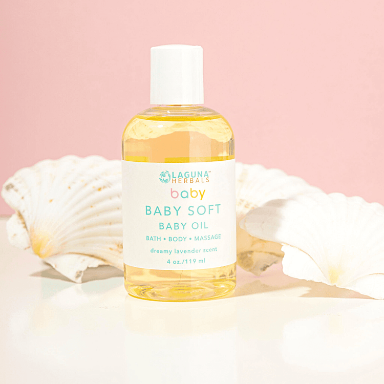  Organic Baby Massage Oil — Calming Botanical Blend 
