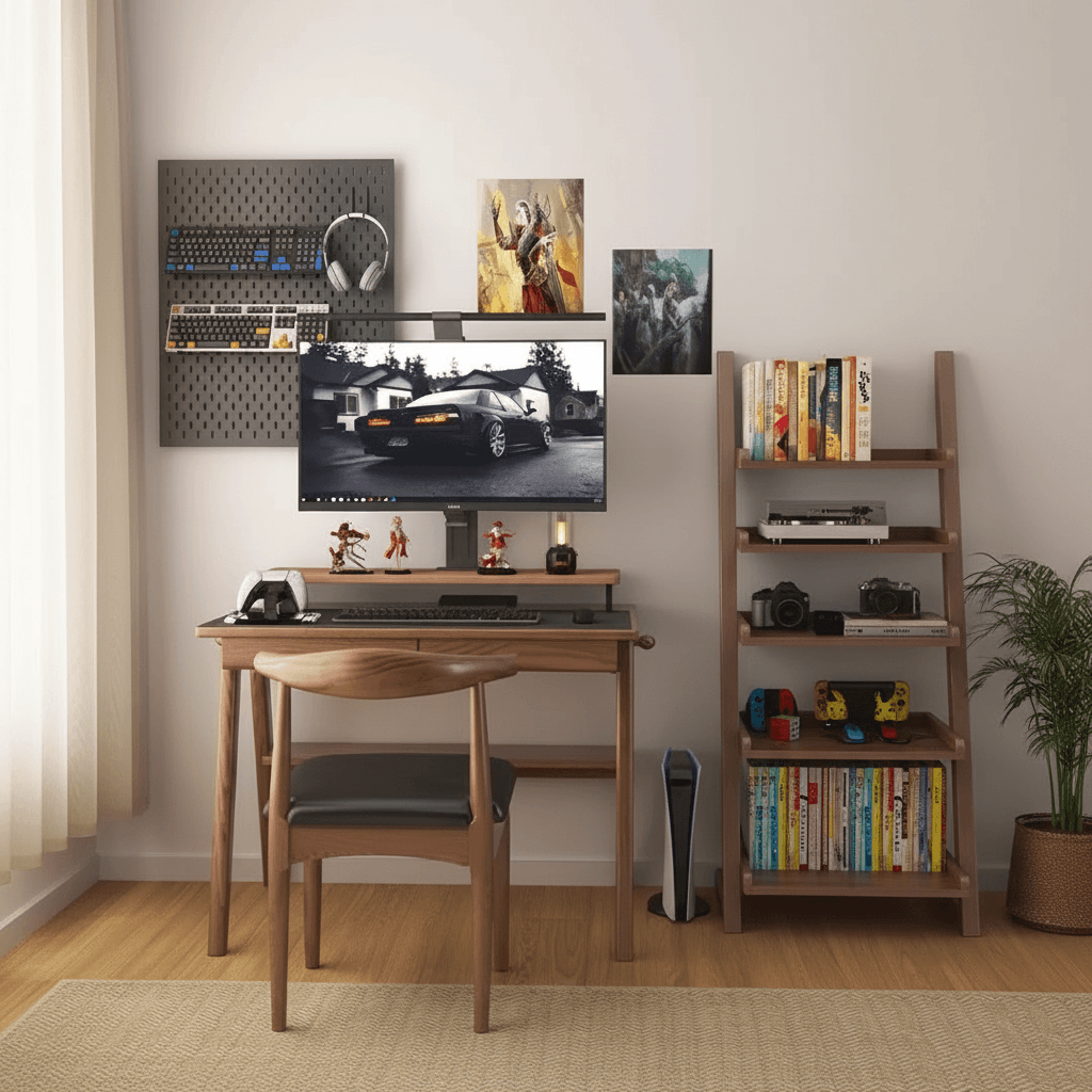Where Books Meet Beauty — Minimalist Open Bookshelf &amp; Display Cabinet