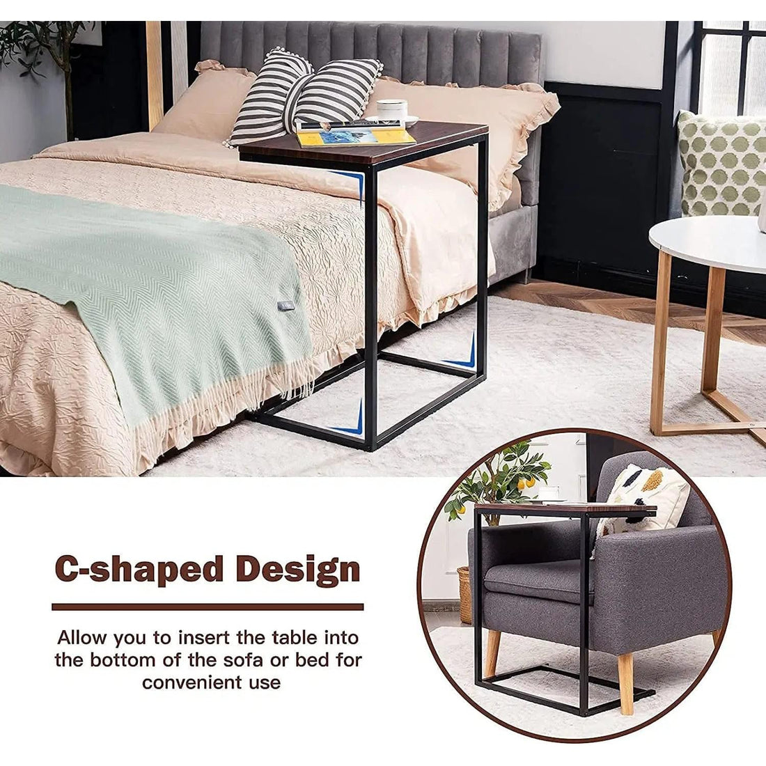The Table That Fits Your Life — C-Shaped Sofa Side Table Jonine’s Corner