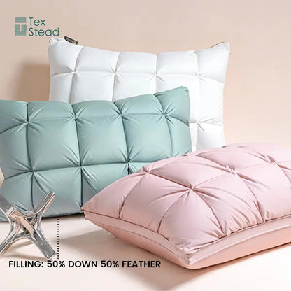 The Sleep Upgrade — DreamNest Luxury Goose Down Pillow