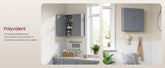 VASAGLE Bathroom Wall Cabinet — Wall-Mounted Storage with Adjustable Shelves