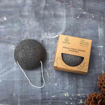 Gentle Charcoal Konjac Facial Sponge for Softer Skin