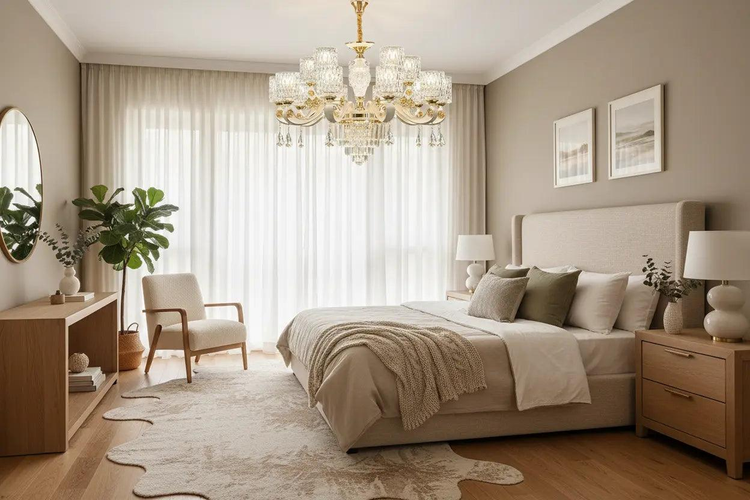 Crystal LED Chandelier Lifestyle