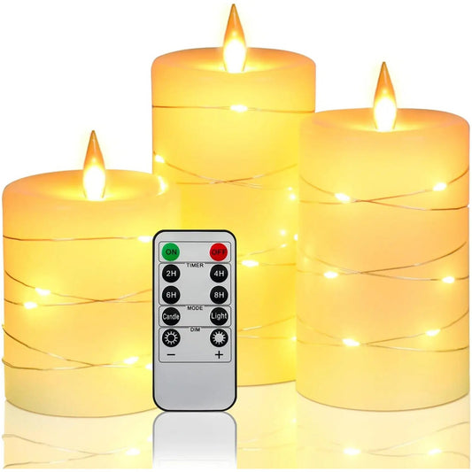 Candlelight Without the Worry — Flameless LED Candles, Set of 3