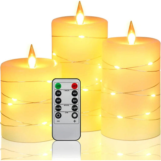 Candlelight Without the Worry — Flameless LED Candles, Set of 3