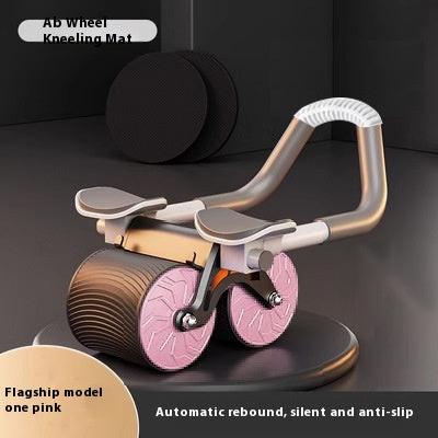 Roll Out, Spring Back — Automatic Rebound Ab Wheel for Home Core Training.