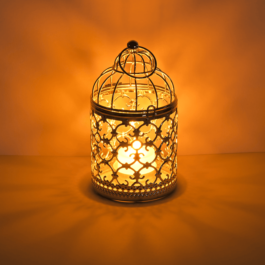 Candlelight in a Cage — Vintage Hanging Tealight Lantern