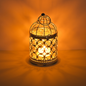Vintage birdcage hanging lantern candlestick tealight holder - rustic patio decor