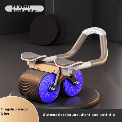 Roll Out, Spring Back  Automatic Rebound Ab Wheel for Home Core Training