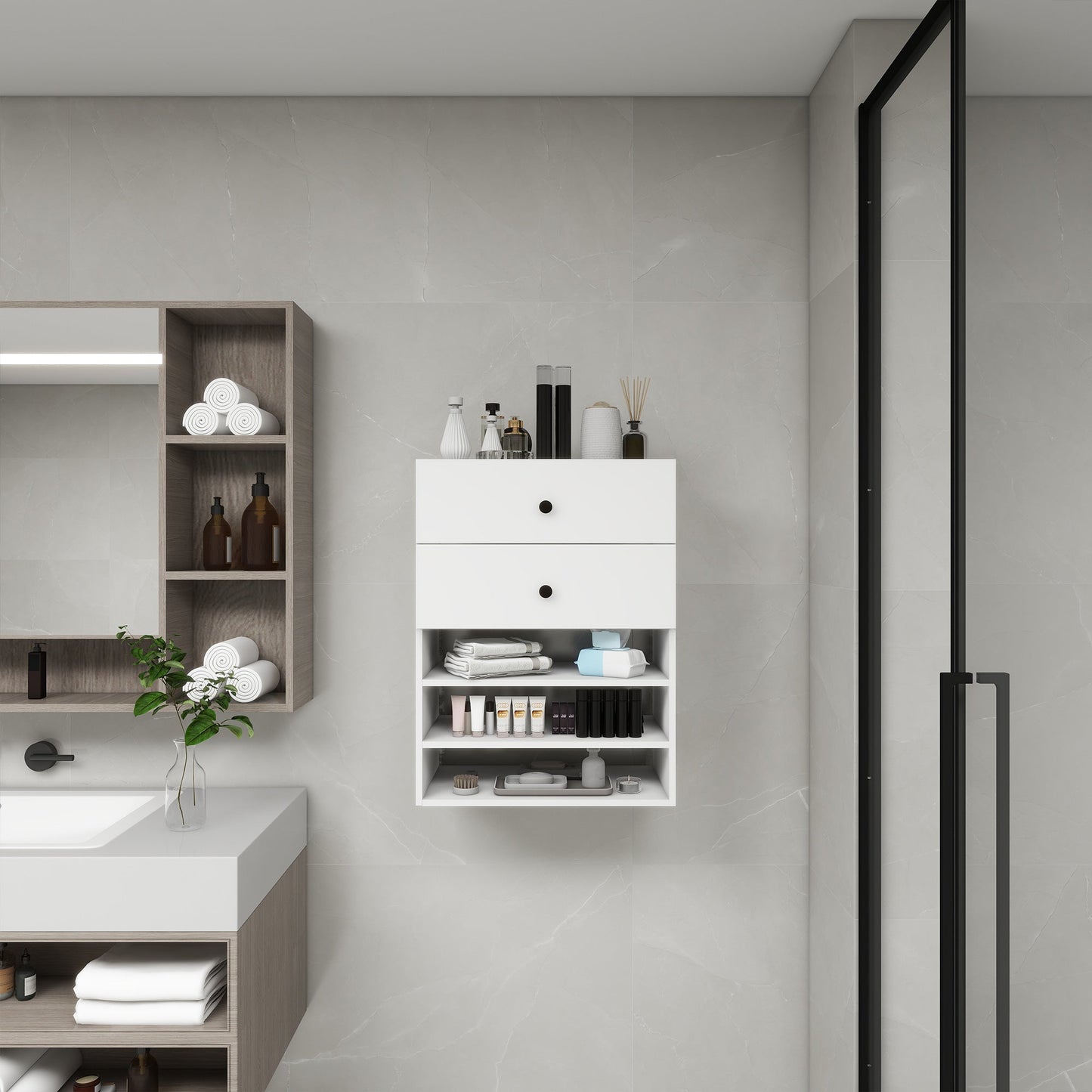 A Place for Everything — Modular Wooden Closet Organizer with 2 Drawers & 3 Shelves