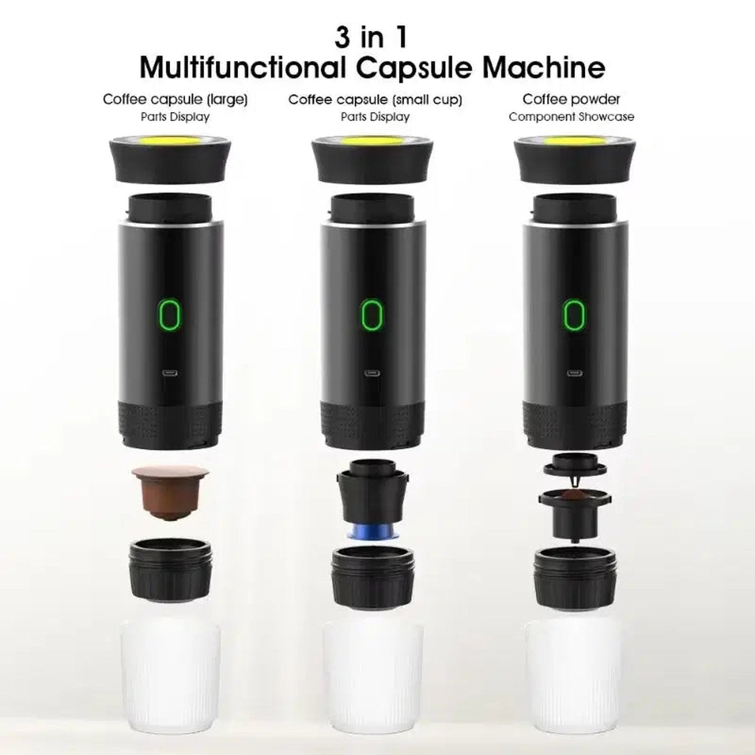 3-in-1 Portable Wireless Espresso Maker — Fresh Espresso Anywhere
