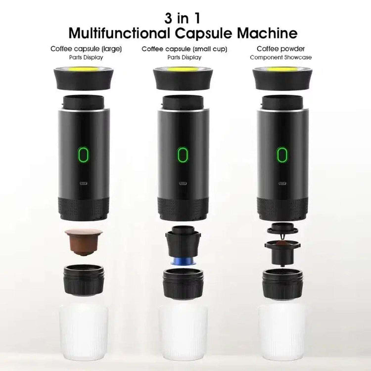 3-in-1 Portable Wireless Espresso Maker — Fresh Espresso Anywhere