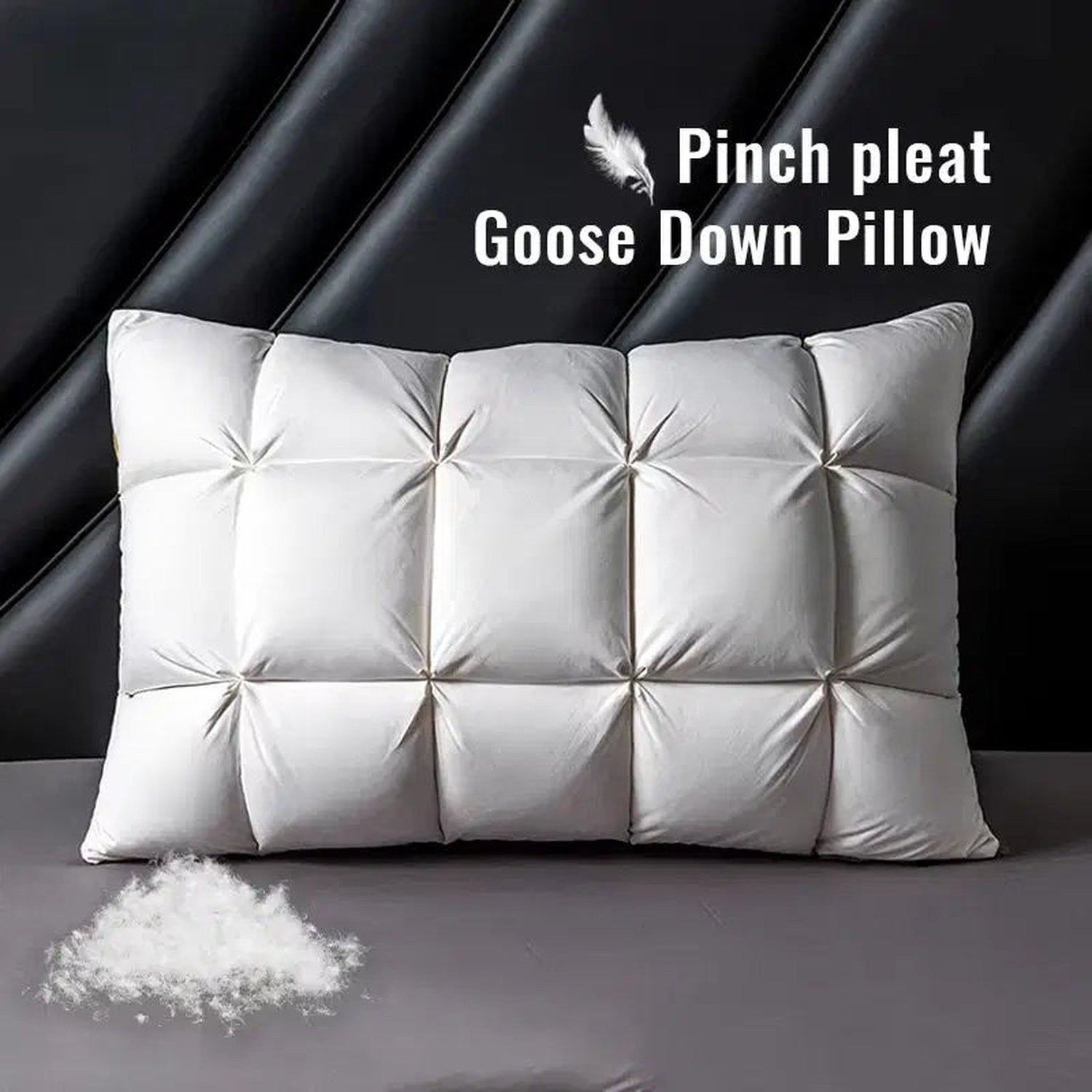 The Sleep Upgrade — DreamNest Luxury Goose Down Pillow