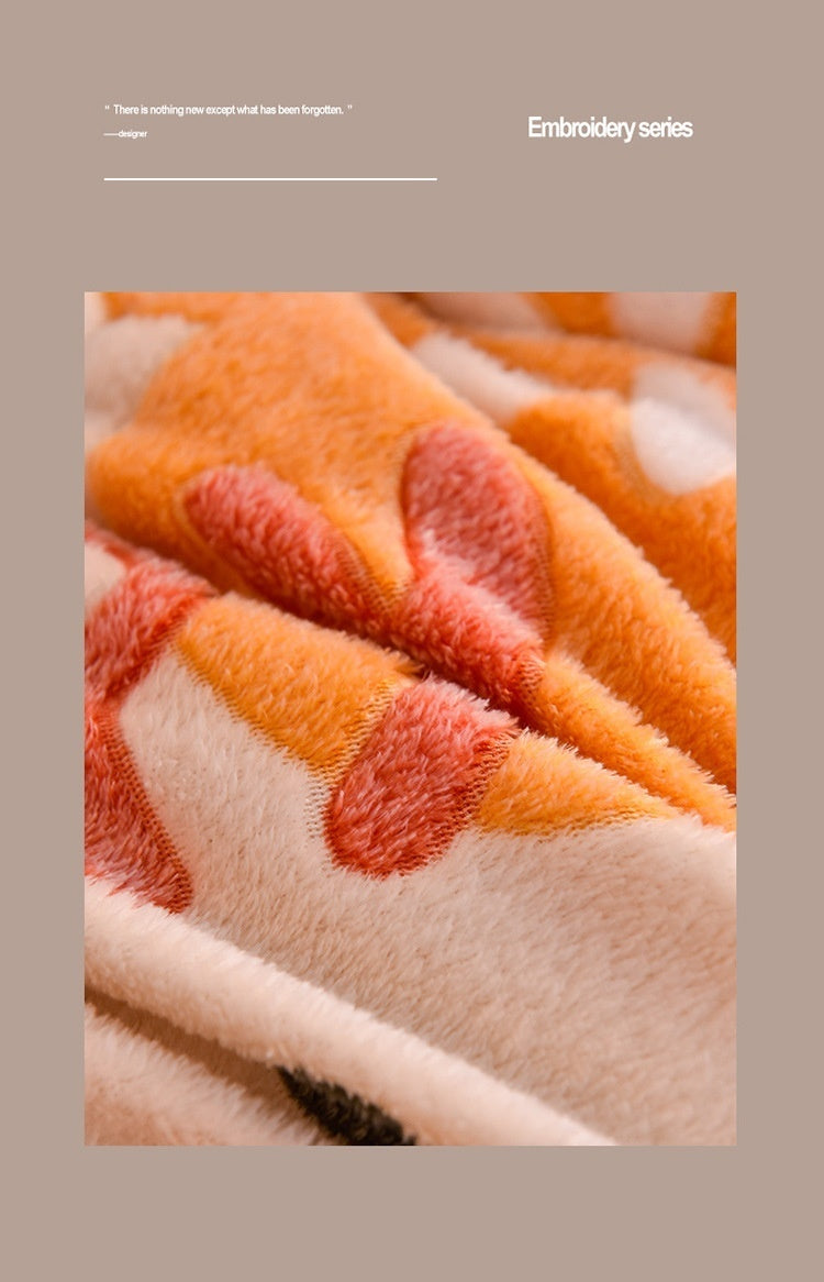 Lamb Fleece Blanket Winter Comforter Thickened Quilts Double-sided Velvet Warm Quilt Single Double Dormitory Milk Fleece Core Jonine&