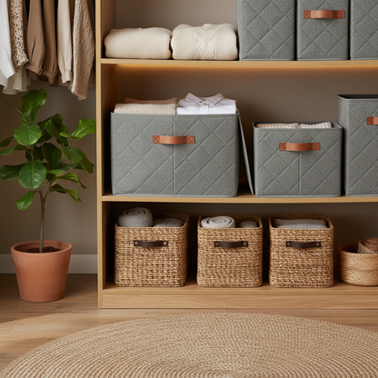 Fabric Wardrobe Storage Box