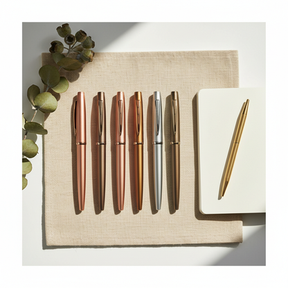 Flat lay — Custom Engraved Pens
