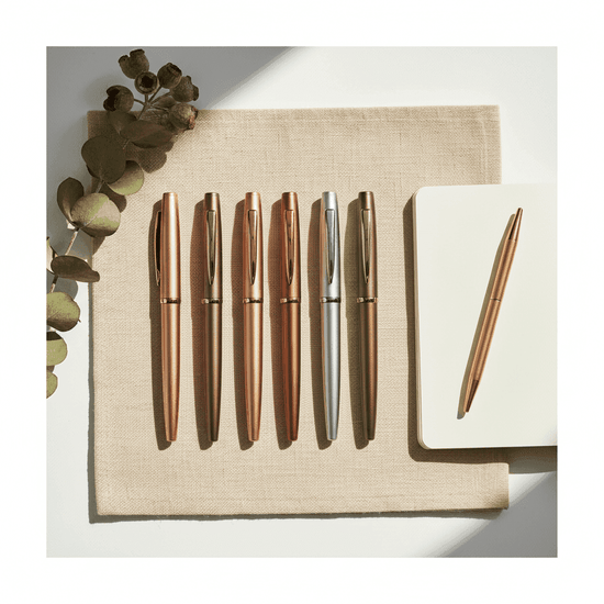 Flat lay — Custom Engraved Pens