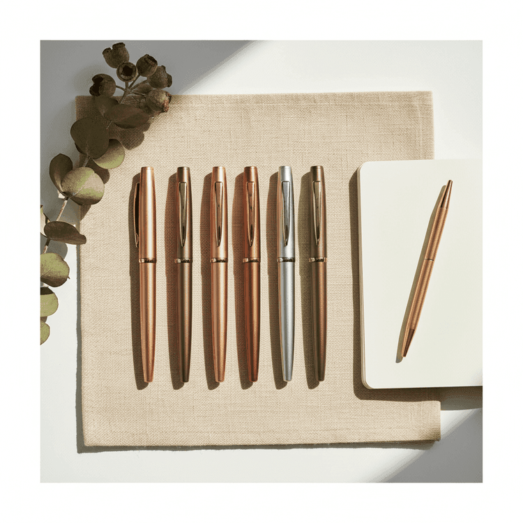 Flat lay — Custom Engraved Pens