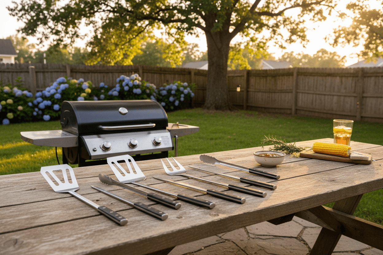 BBQ Grill Tool Set – 29-Piece Stainless Steel Kit with Storage Bag