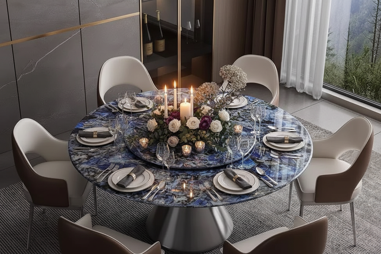 Luxury Sintered Stone Dining Table Lifestyle