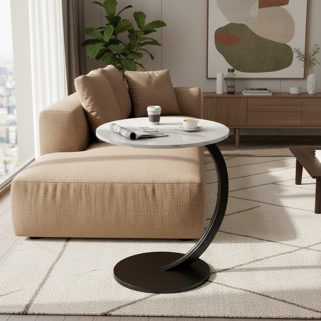The Little Table That Does a Lot — Round Mini Side Table