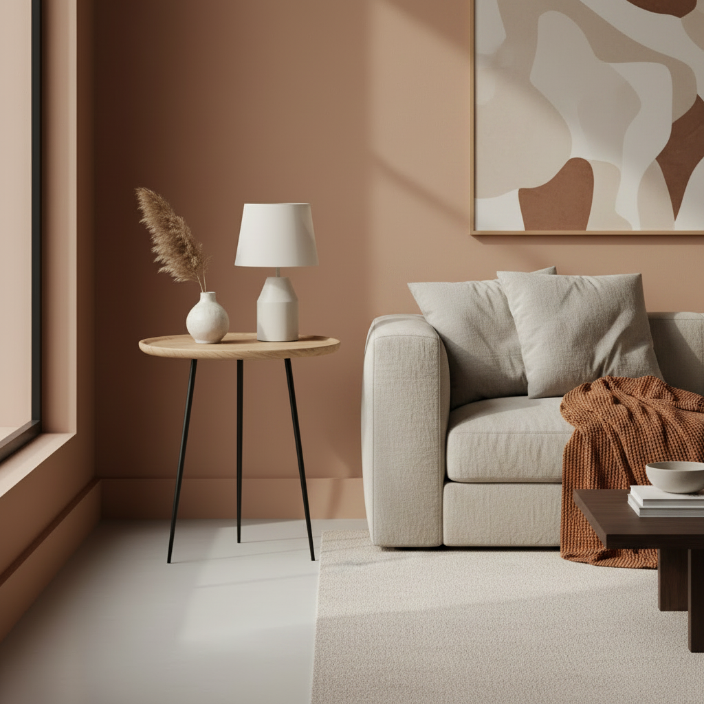 Minimalist Side Table — Aesthetic Modern Coffee Table for Living Room