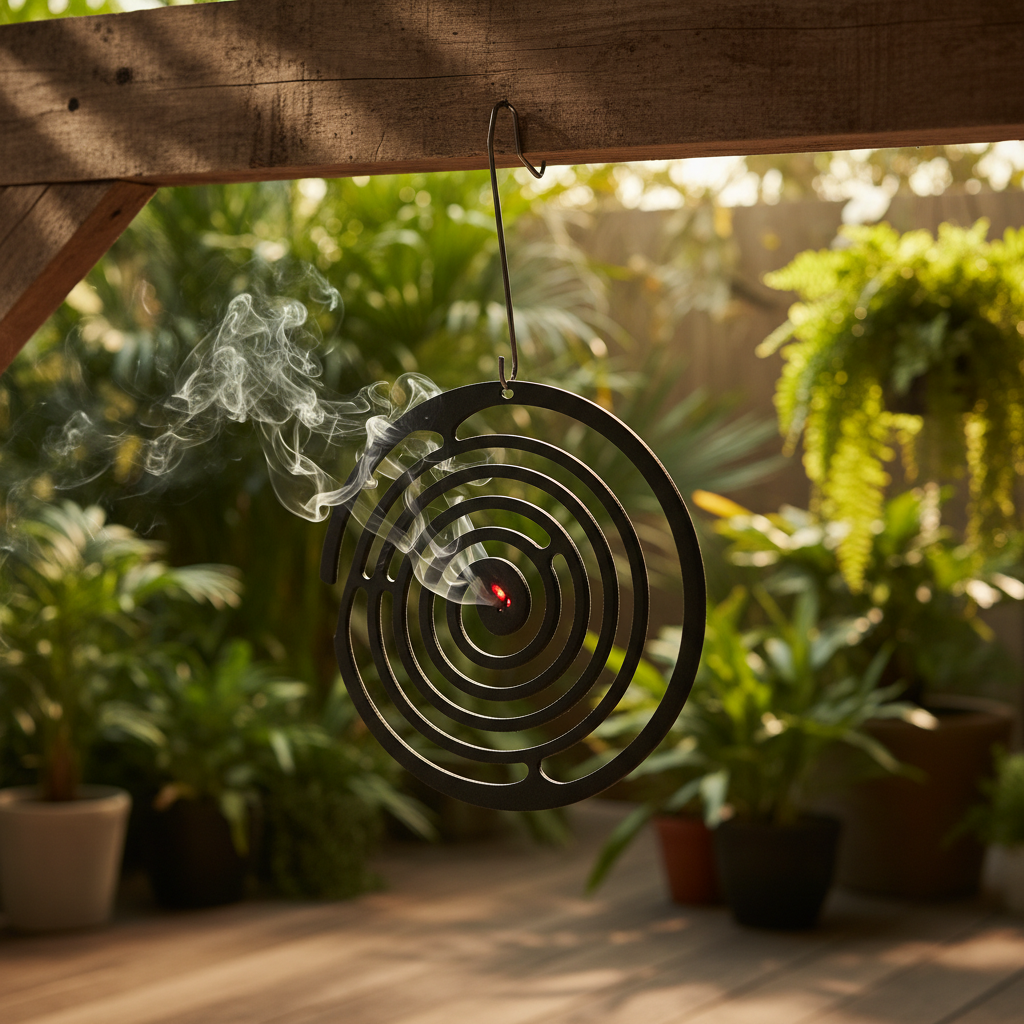 Mosquito Coil Holder – Hanging Black