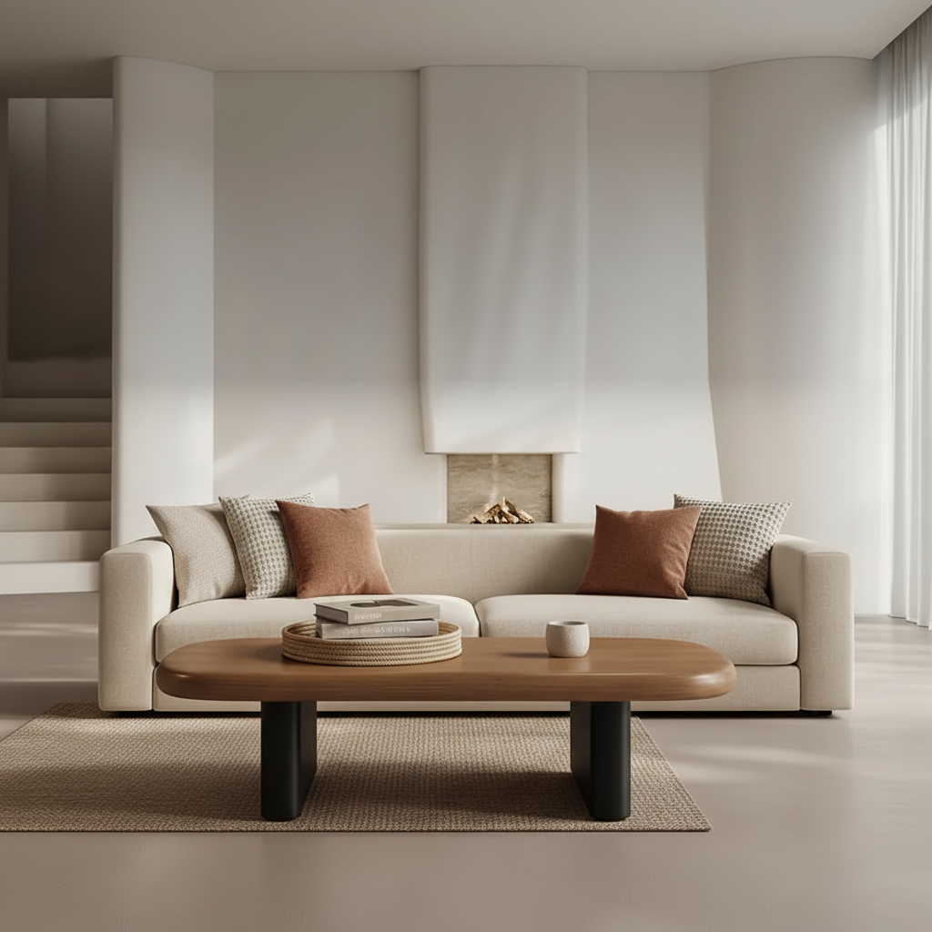 Solid Wood, Solid Statement — Minimalist Coffee Table for the Modern Living Room