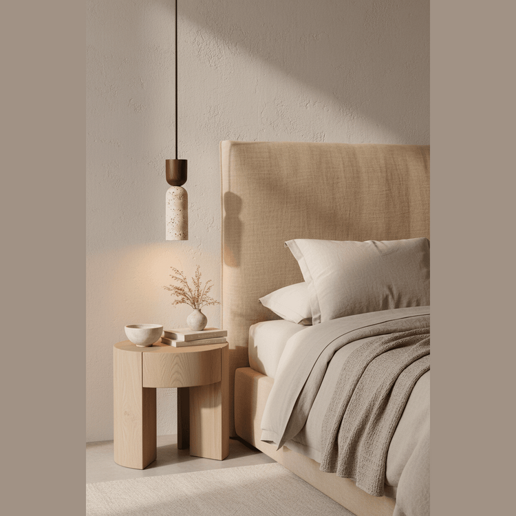 Stone Cord Pendant Bedroom