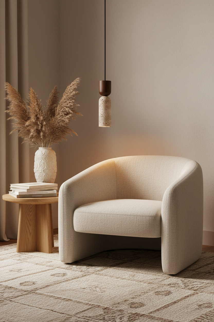 Stone Cord Pendant Light