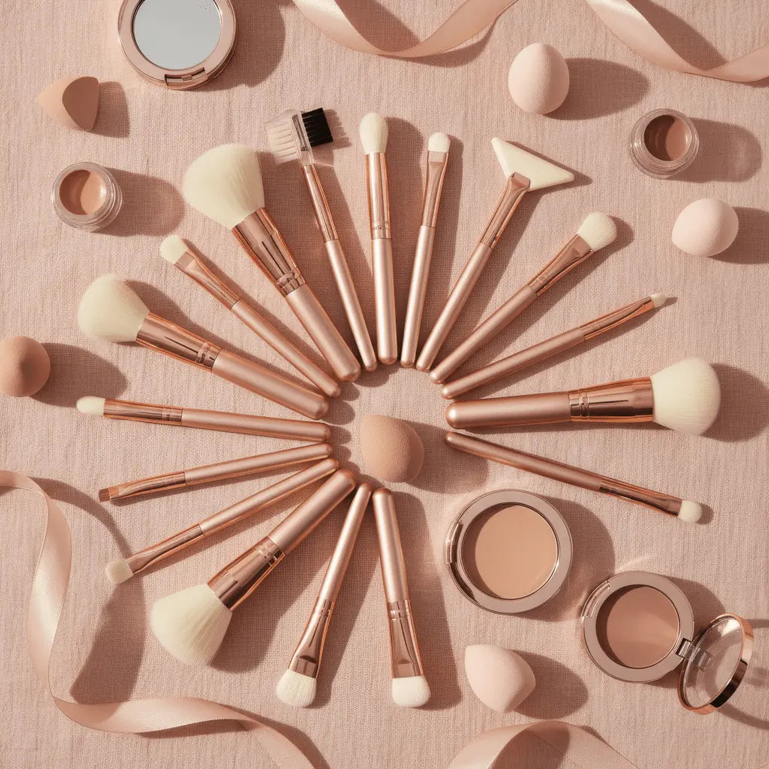 Makeup Brush Set (15-Piece, Face + Eye) Jonine’s Corner
