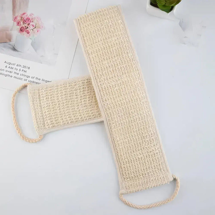 The Deep Clean — Sisal Back Scrubber Belt for Shower Exfoliation Jonine’s Corner