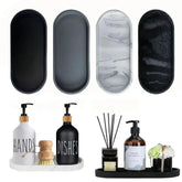 The Marble Tray — Oval Silicone Vanity & Countertop Organizer Tray Jonine’s Corner