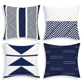 Geometric Pattern Throw Pillow Cover — Printed Cushion Cover for Sofa & Bedroom Jonine’s Corner
