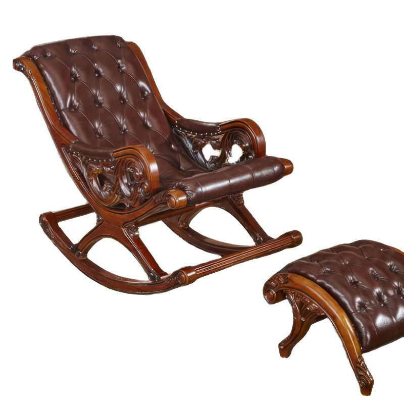 Womb-Style Rocking Lounge Chair — French-Inspired Design