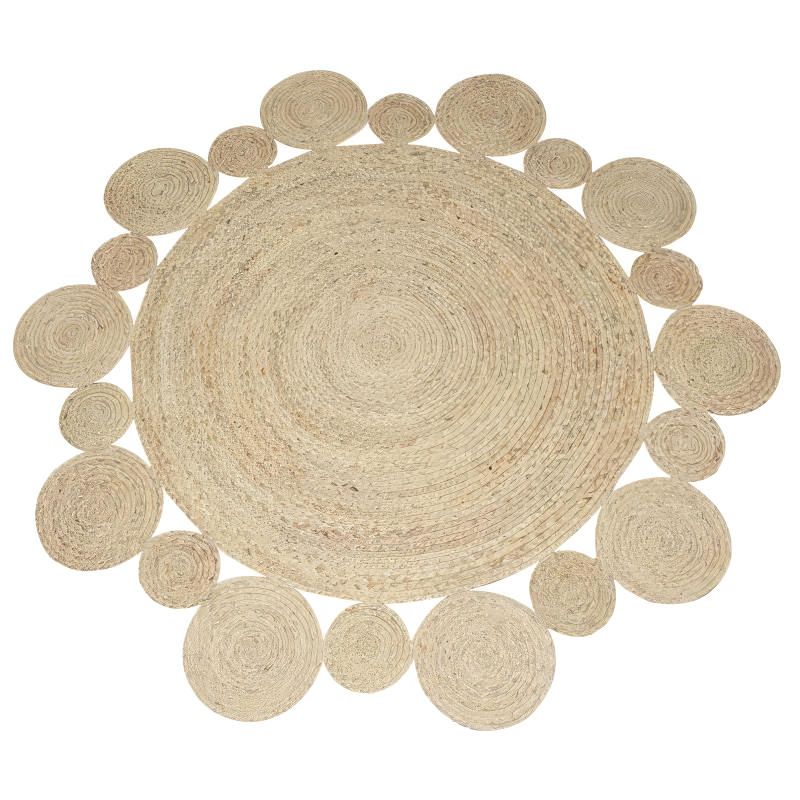 Natural Jute Area Rug for Living Room and Office