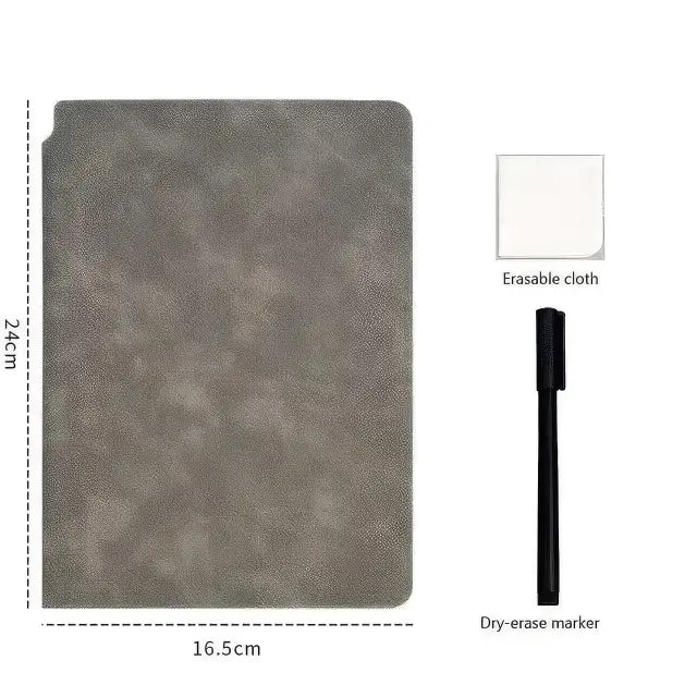 Write It, Wipe It, Repeat — Reusable Whiteboard Set with Blue Pen & Eraser Jonine’s Corner