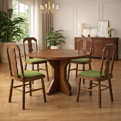 The Gather &amp; Dine Edit — Round Dining Set, Flatware, Table Runner &amp; Utensils