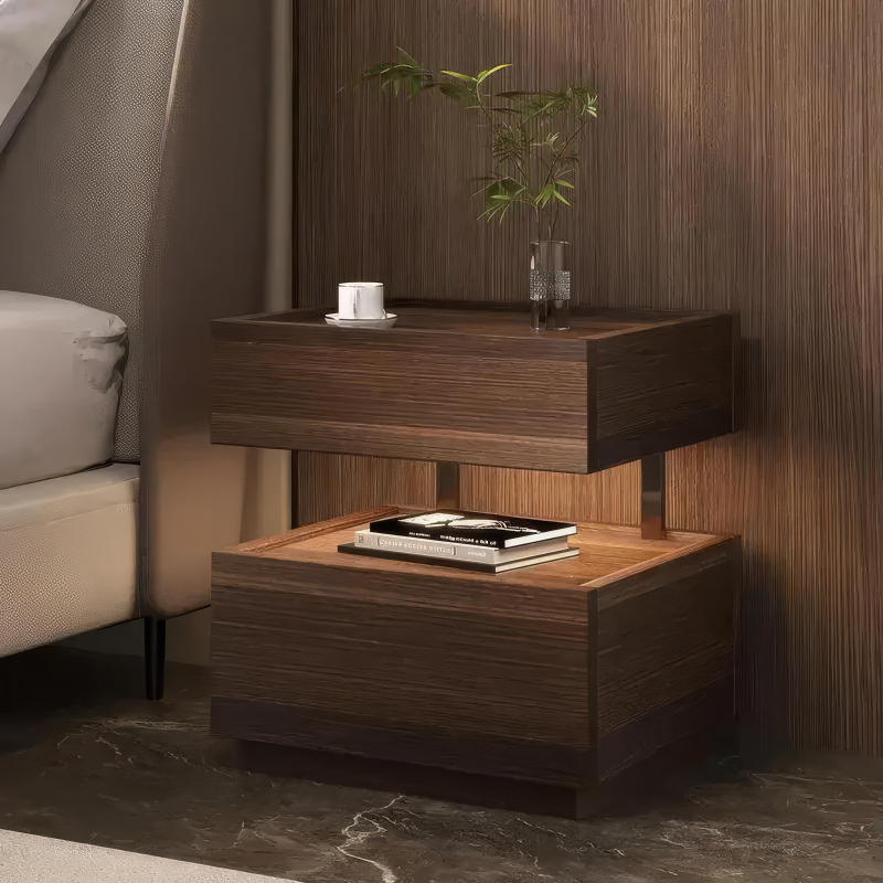 European Luxury Bedside Table – Modern Nightstand with Storage for Bedroom