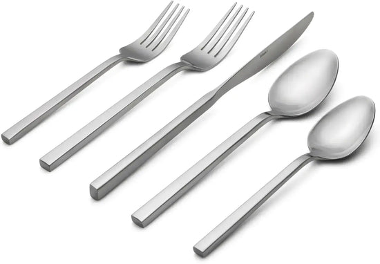 Matte Black Flatware Set – 20-Piece Stainless Steel, Service for 4 Jonine’s Corner